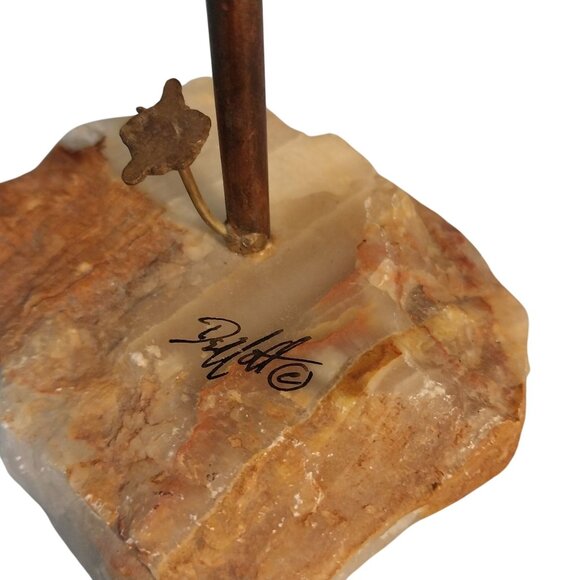 Demott Mailbox Sculpture Metal Mid Century Modern Brutalist Vintage Art Signed - Picture 6 of 9